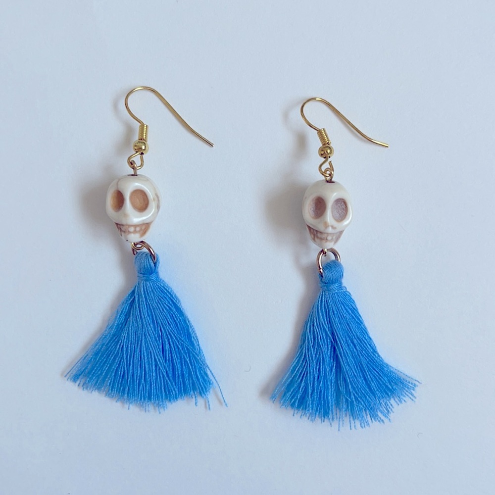 Skull Tassel Earrings